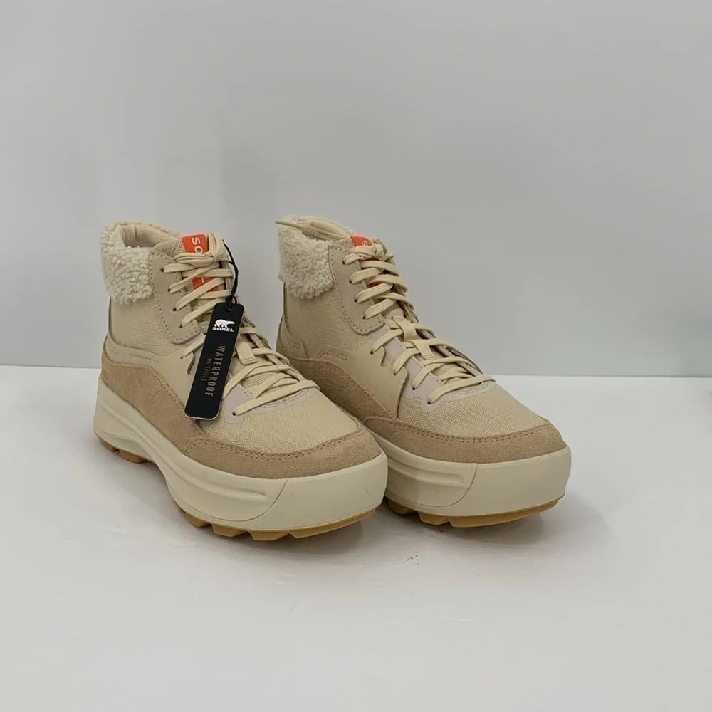 Sorel x Calia Out n About ONA mid sneaker boots winter waterproof tan new 7